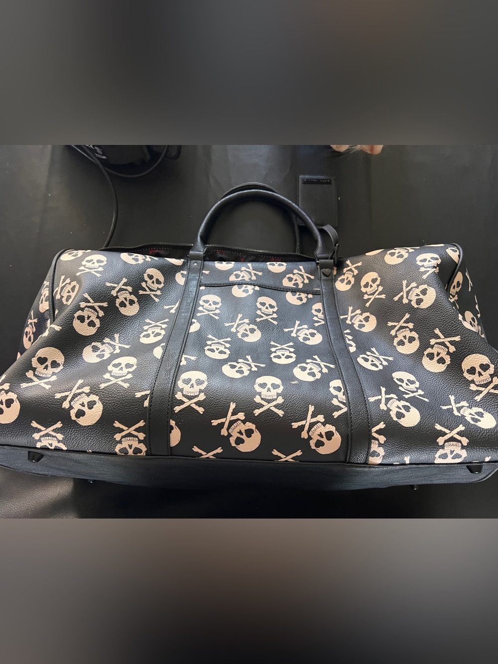 Betsey Johnson Skull Crossbones Weekender Used